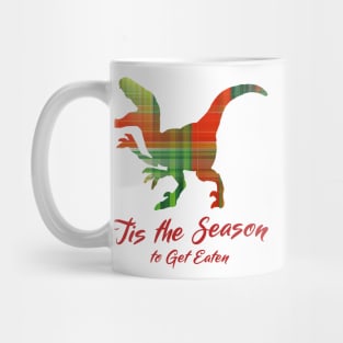 Christmas T-Rex Dinosaur Mug